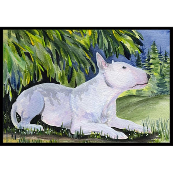 Jensendistributionservices 18 x 27 in. Bull Terrier Indoor Outdoor Doormat MI2557620 - main